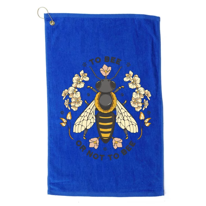 To Bee Or Not To Bee Bumblebee Spring Platinum Collection Golf Towel