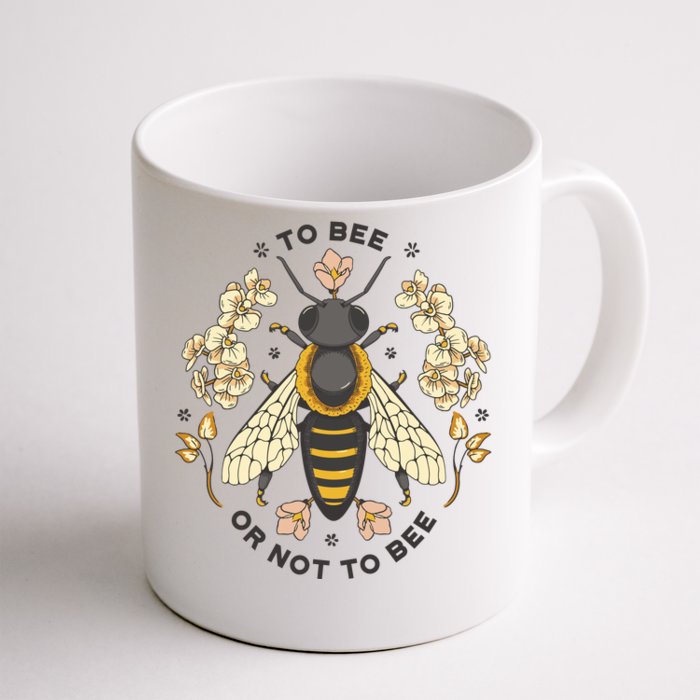 To Bee Or Not To Bee Bumblebee Spring Front & Back Coffee Mug