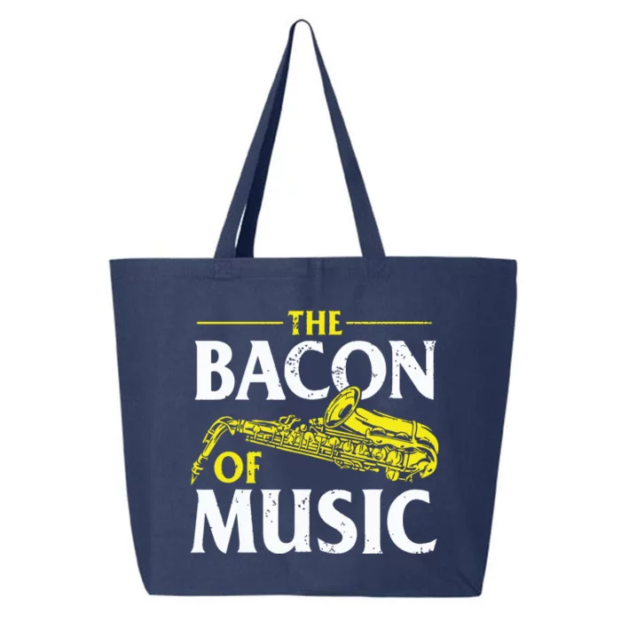 The Bacon Of Music Saxophone Player Saxophonist Jazz 25L Jumbo Tote