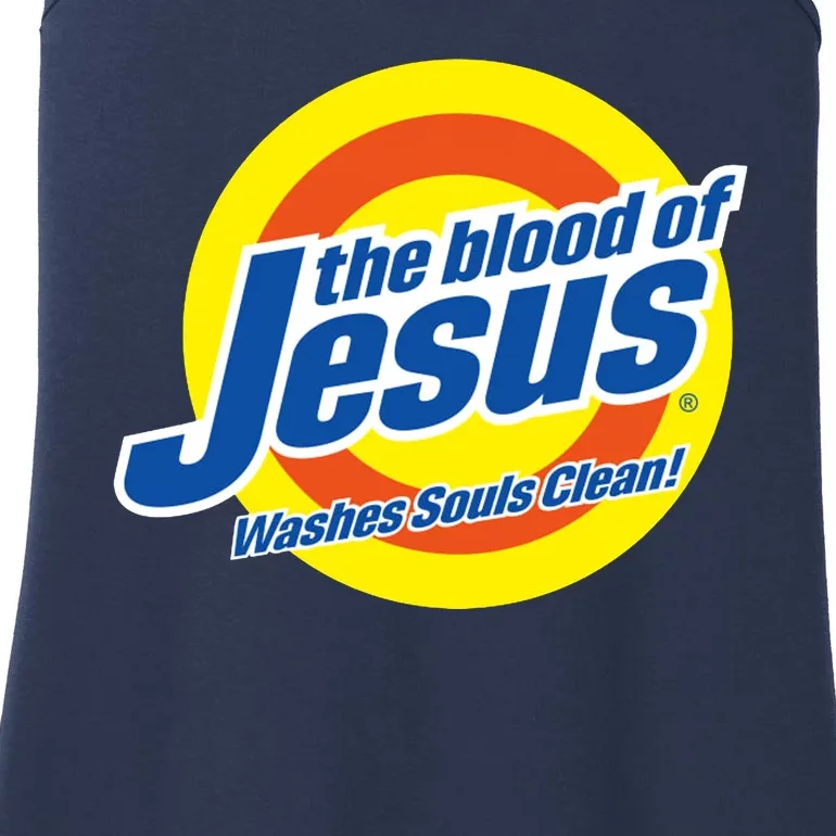 The Blood Of Jesus Washes Souls Clean Ladies Essential Tank