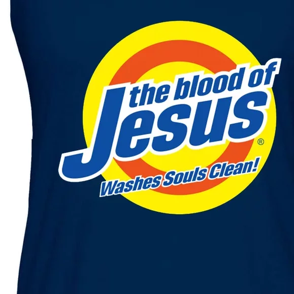 The Blood Of Jesus Washes Souls Clean Ladies Essential Flowy Tank