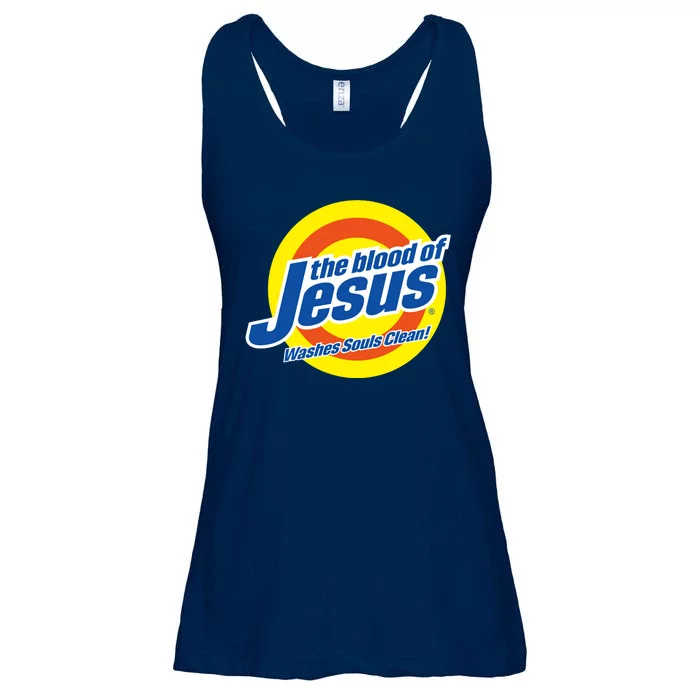 The Blood Of Jesus Washes Souls Clean Ladies Essential Flowy Tank