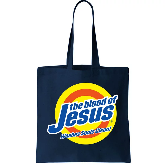 The Blood Of Jesus Washes Souls Clean Tote Bag