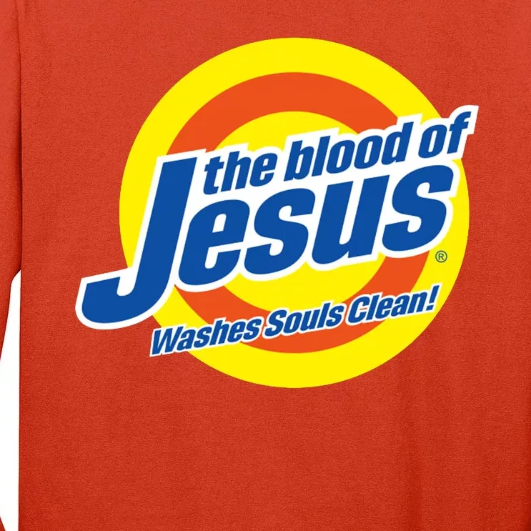 The Blood Of Jesus Washes Souls Clean Tall Long Sleeve T-Shirt