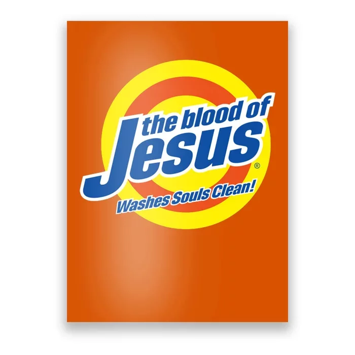 The Blood Of Jesus Washes Souls Clean Poster