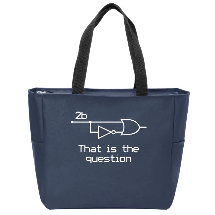 To Be Or Not To Be Electrical Engineer Circuit Dark Zip Tote Bag