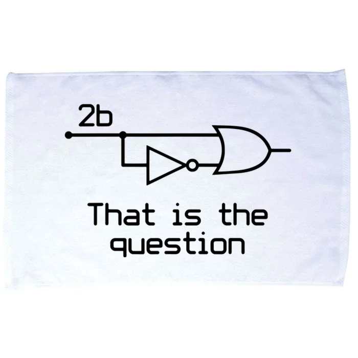 To Be Or Not To Be Electrical Engineer Circuit Dark Microfiber Hand Towel