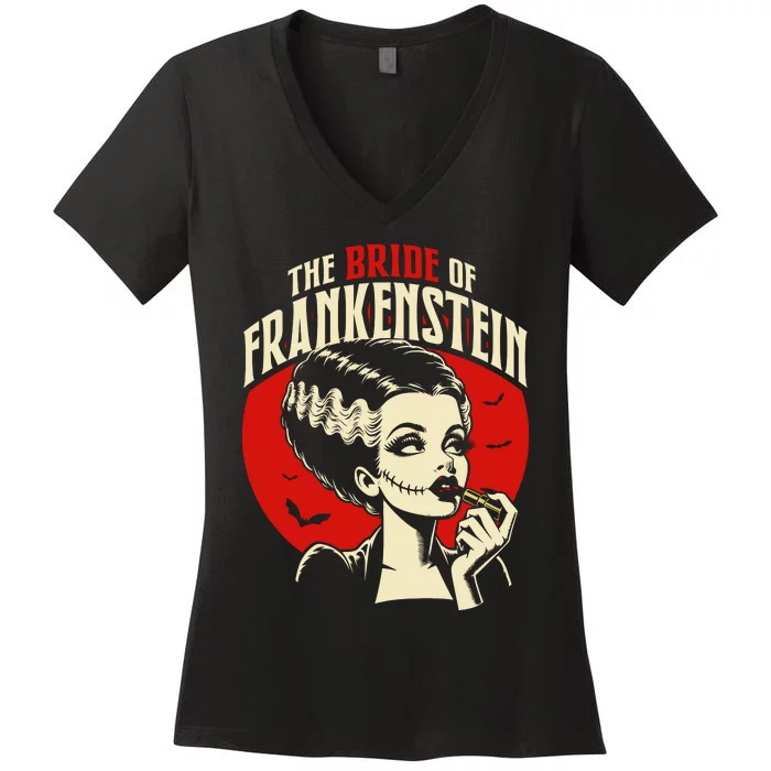 The Bride Of F.R.A.N.K.E.N.S.T.E.I.N Women's V-Neck T-Shirt