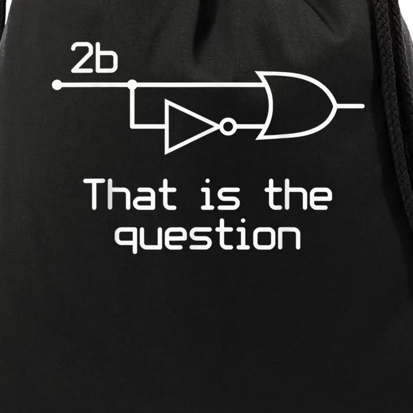 To Be Or Not To Be Electrical Engineer Circuit Dark Drawstring Bag