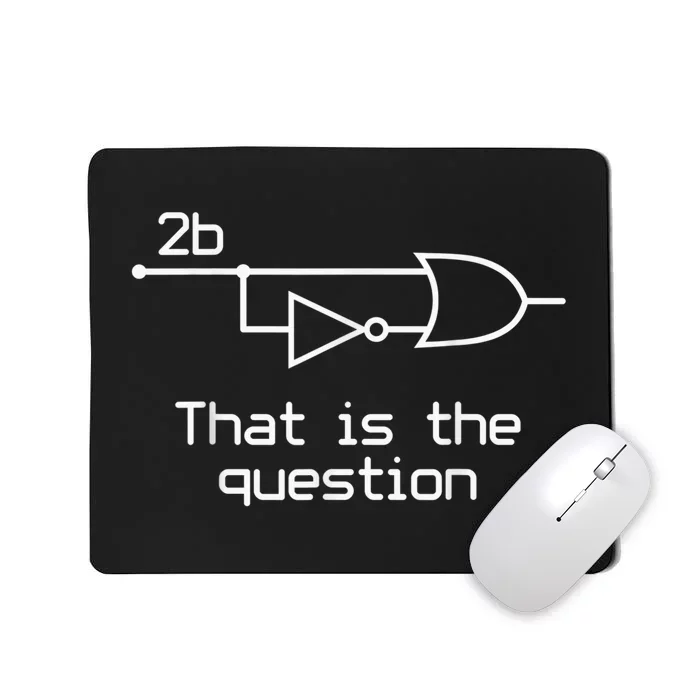 To Be Or Not To Be Electrical Engineer Circuit Dark Mousepad