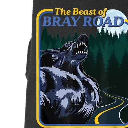 The Beast Of Bray Road Retro Wisconsin Dogman Cryptid Doggie 3-End Fleece Hoodie