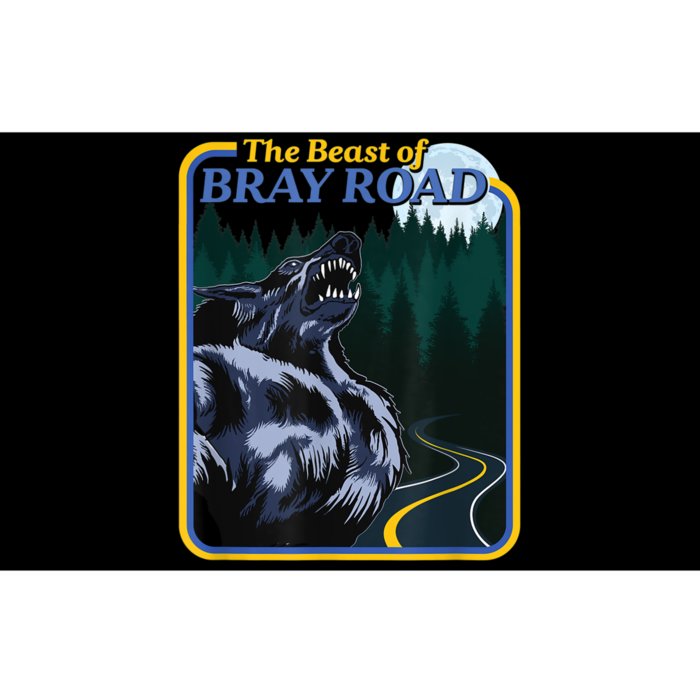 The Beast Of Bray Road Retro Wisconsin Dogman Cryptid Bumper Sticker