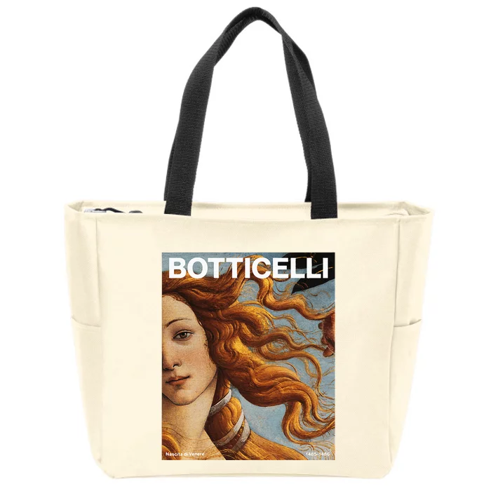 The Birth Of Venus (Detail) – Sandro Botticelli Zip Tote Bag