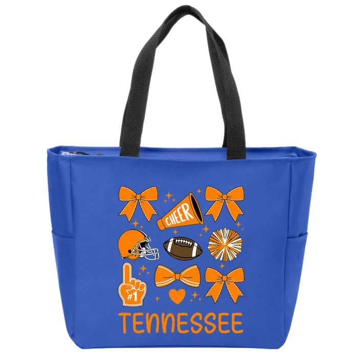 Tennessee Bow Orange For Tn Lovers Zip Tote Bag