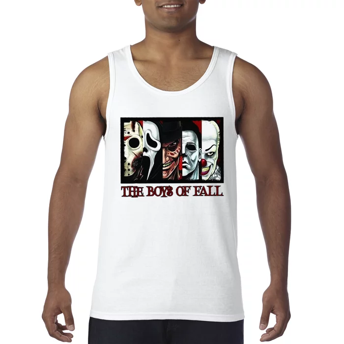 The Boy Of Fall Horror Films Halloween Tank Top