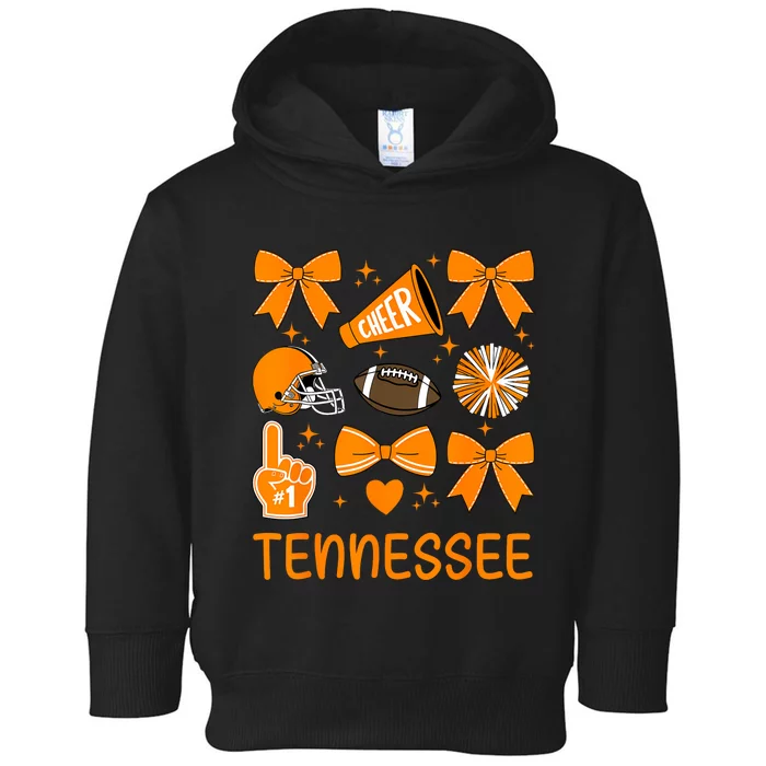 Tennessee Bow Orange For Tn Lovers Toddler Hoodie