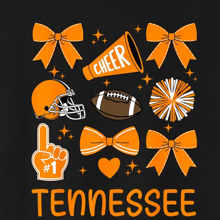 Tennessee Bow Orange For Tn Lovers Women's Crop Top Tee