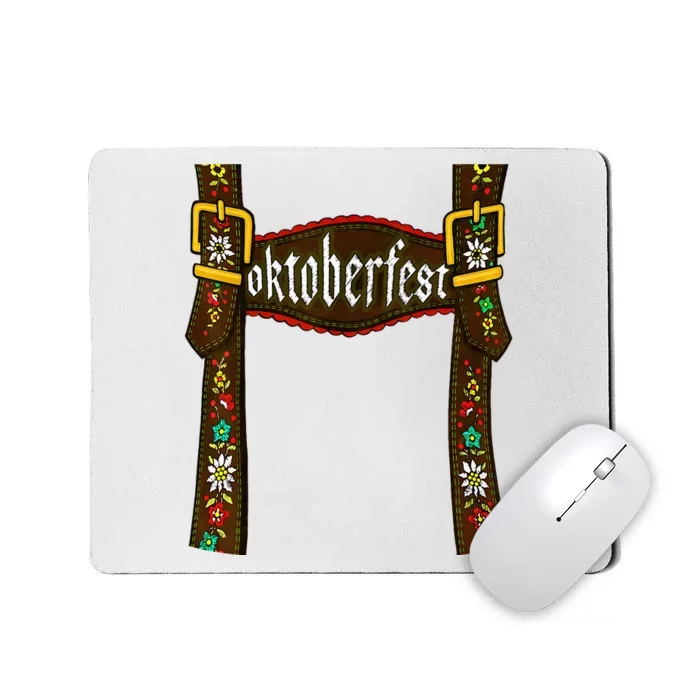 Traditional Bavarian Oktoberfest 24 Lederhosen Beer Drinkin Mousepad