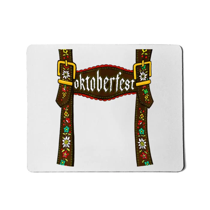 Traditional Bavarian Oktoberfest 24 Lederhosen Beer Drinkin Mousepad