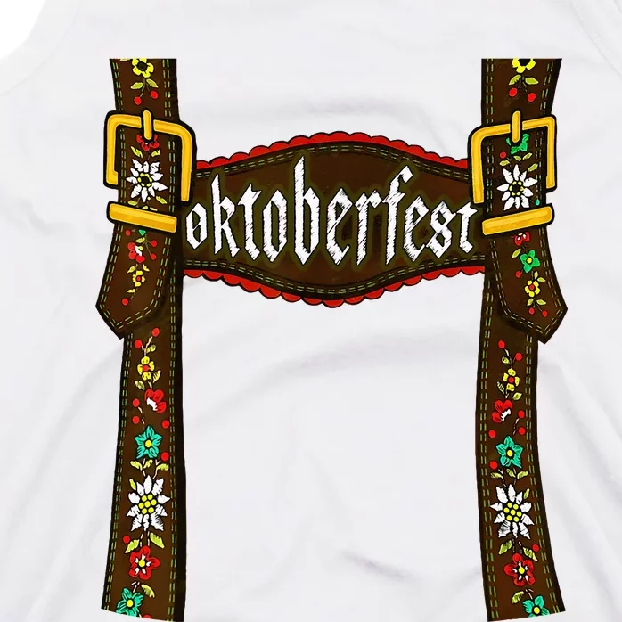 Traditional Bavarian Oktoberfest 24 Lederhosen Beer Drinkin Tank Top