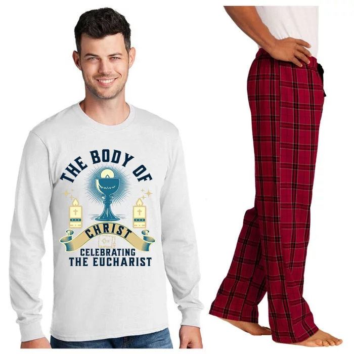 The Body Of Christ Celebrating The Eucharist Long Sleeve Pajama Set