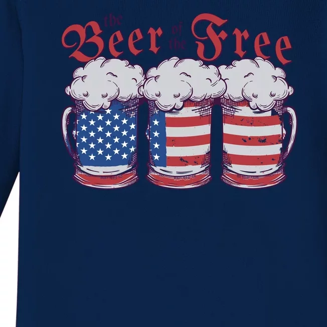 The Beer Of The Free Baby Long Sleeve Bodysuit