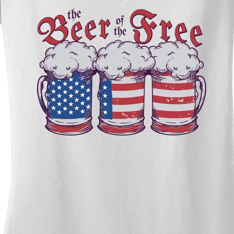 The Beer Of The Free Women's V-Neck T-Shirt