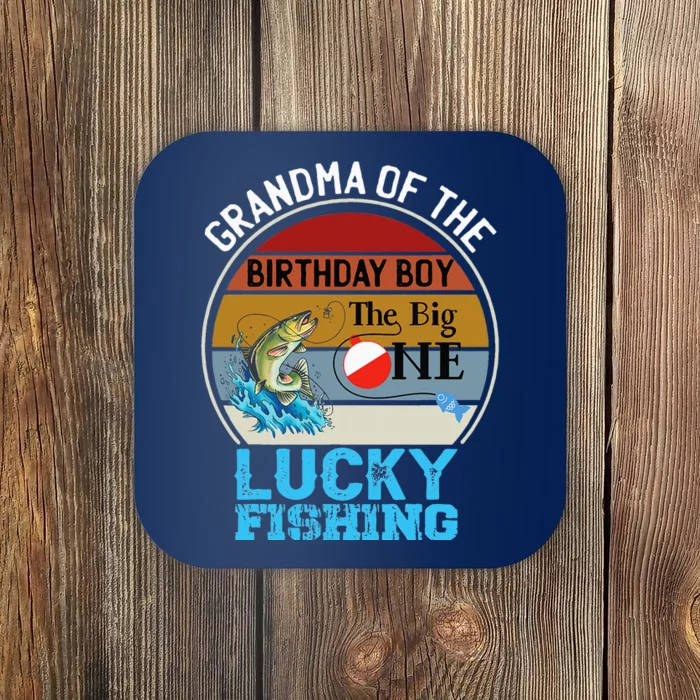 The Big One Birthday Theme Fishing Grandma Of Birthday Coaster