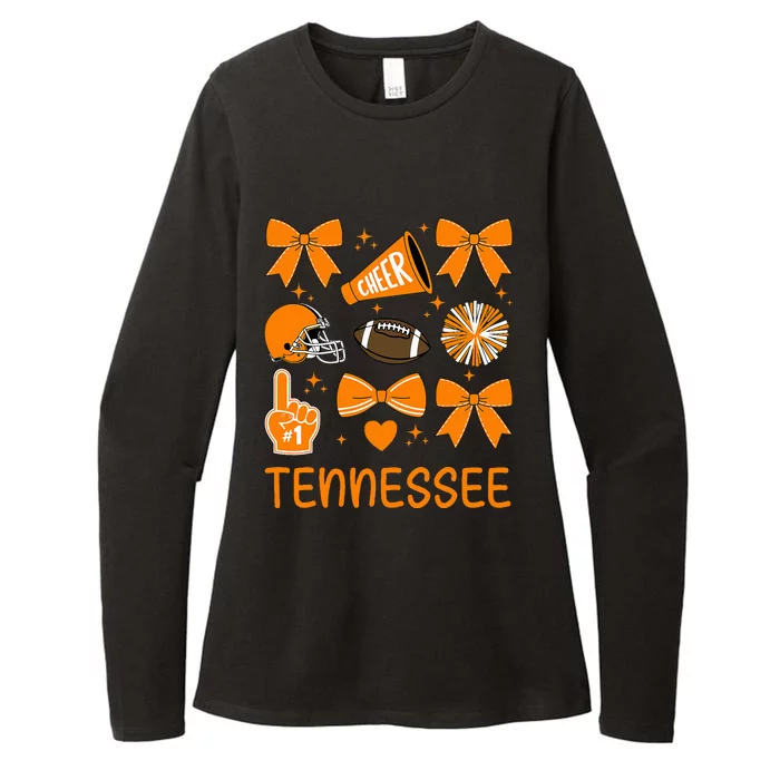 Tennessee Bow Orange For Tn Lovers Womens CVC Long Sleeve Shirt