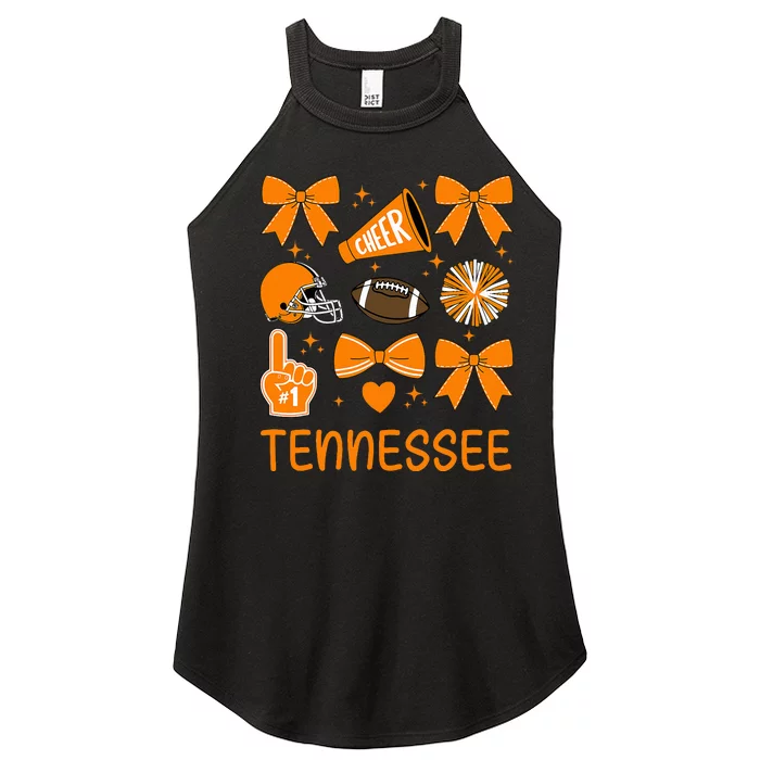 Tennessee Bow Orange For Tn Lovers Women’s Perfect Tri Rocker Tank