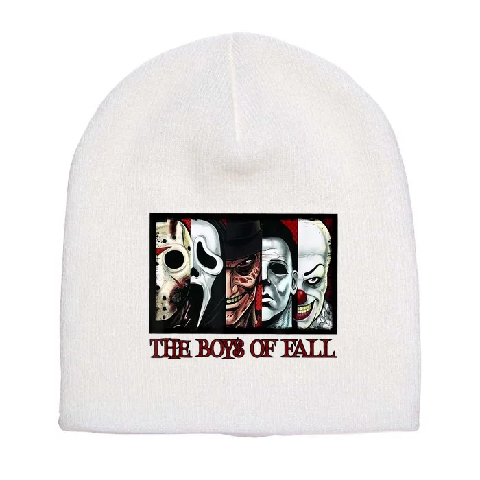 The Boyss Of Fall Horror Films Halloween Short Acrylic Beanie