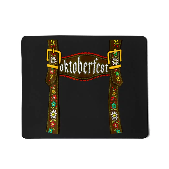 Traditional Bavarian Oktoberfest 24 Lederhosen Beer Drinkin Mousepad