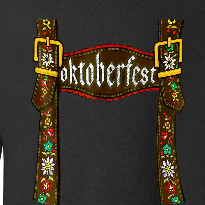 Traditional Bavarian Oktoberfest 24 Lederhosen Beer Drinkin Toddler Sweatshirt