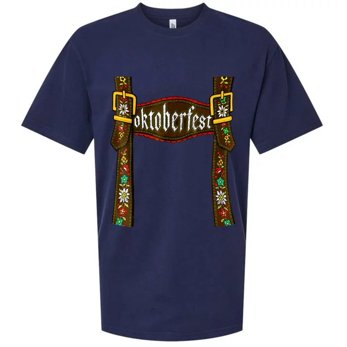 Traditional Bavarian Oktoberfest 24 Lederhosen Beer Drinkin Sueded Cloud Jersey T-Shirt