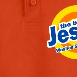 The Blood Of Jesus Washes Souls Clean Dry Zone Grid Performance Polo