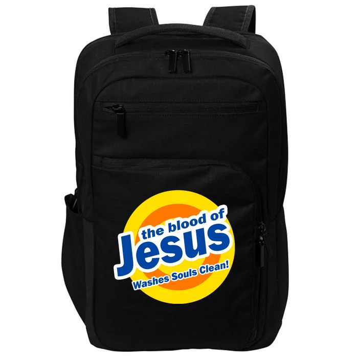 The Blood Of Jesus Washes Souls Clean Impact Tech Backpack