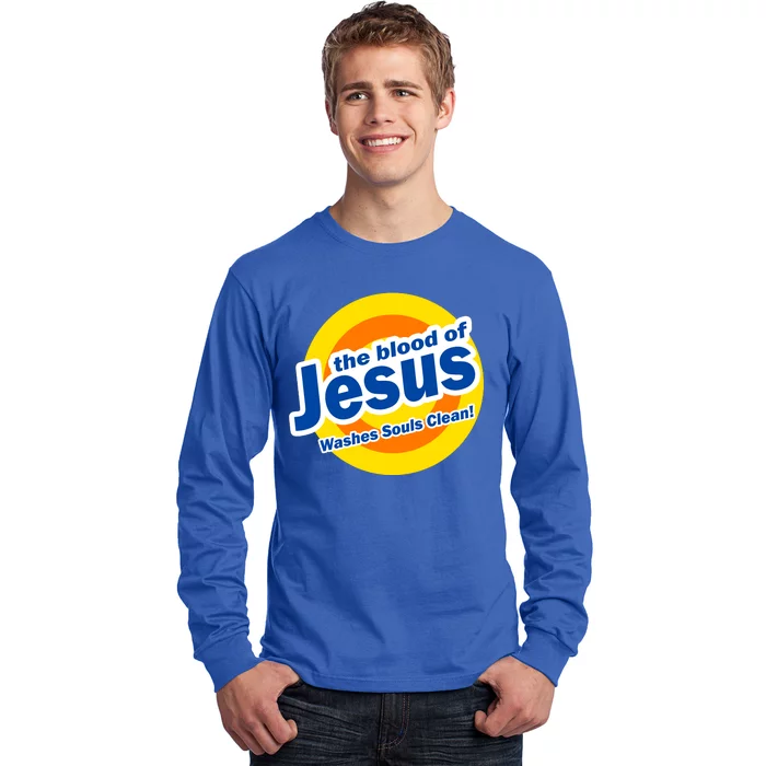 The Blood Of Jesus Washes Souls Clean Long Sleeve Shirt