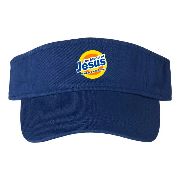 The Blood Of Jesus Washes Souls Clean Valucap Bio-Washed Visor