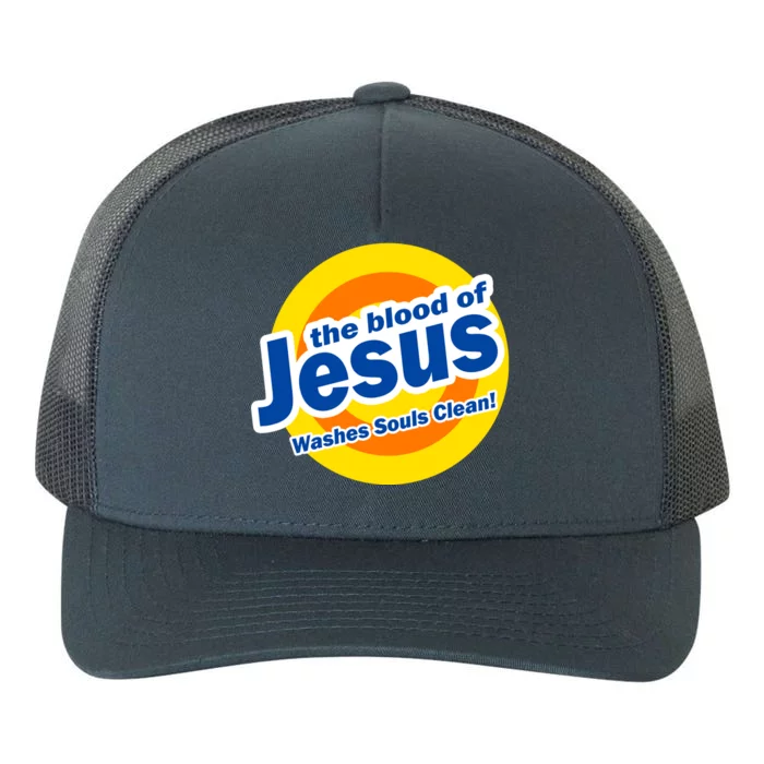 The Blood Of Jesus Washes Souls Clean Yupoong Adult 5-Panel Trucker Hat