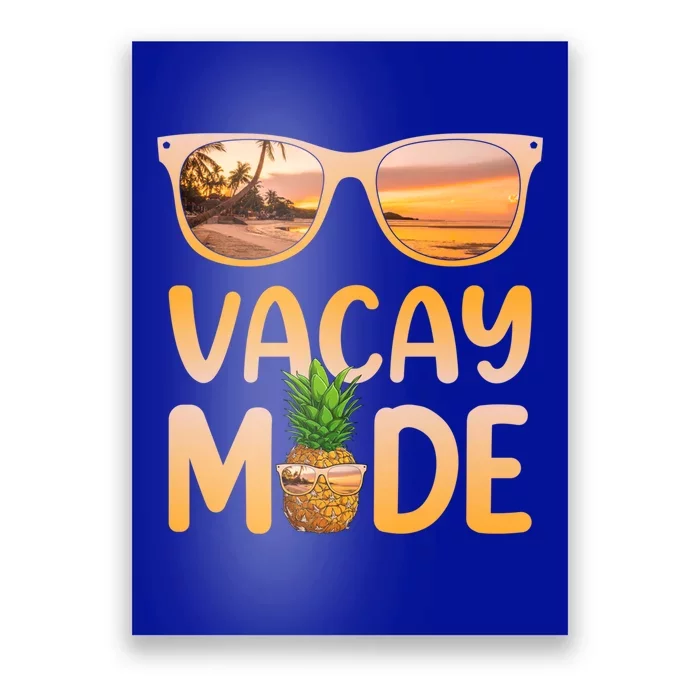 Tropical Beach Palm Tree Ocean Summer Vacation Vacay Mode Meaningful Gift Poster