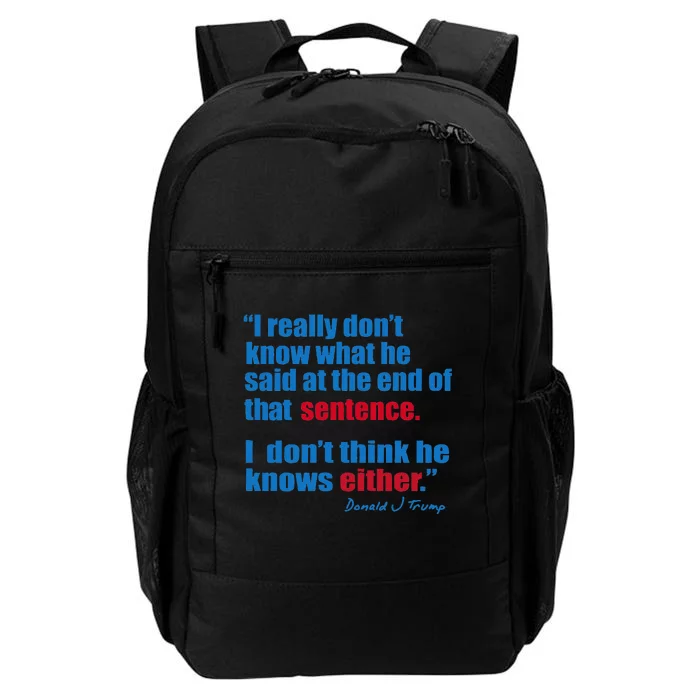 Trump Biden Presidential Debate 2024 Daily Commute Backpack