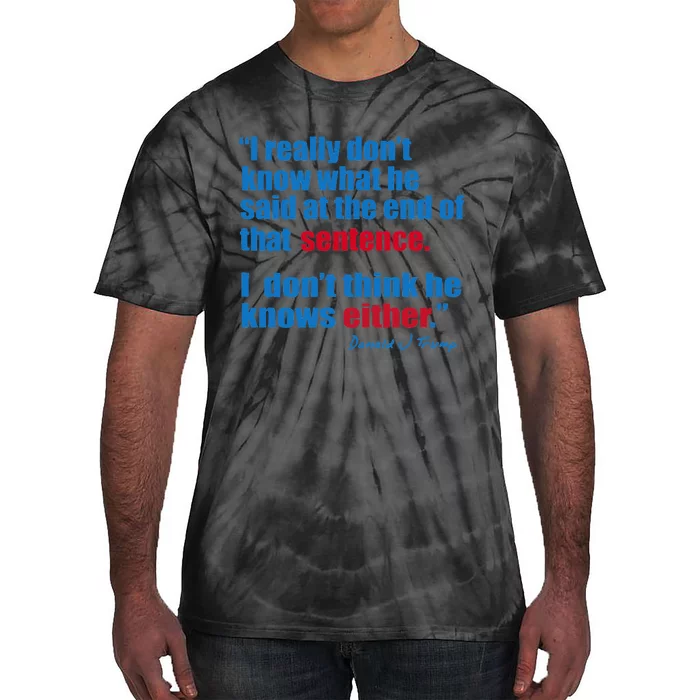 Trump Biden Presidential Debate 2024 Tie-Dye T-Shirt