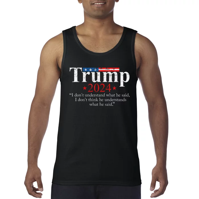 Trump Biden Presidential Debate 2024 Funny Trump Saying Tank Top