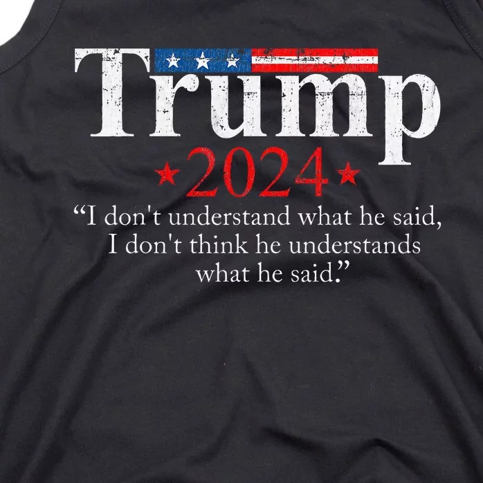 Trump Biden Presidential Debate 2024 Funny Trump Saying Tank Top