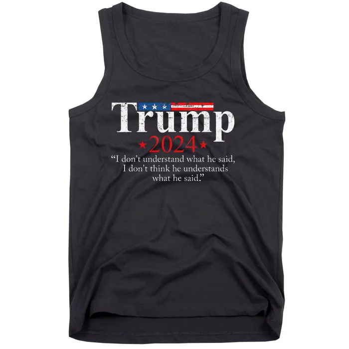 Trump Biden Presidential Debate 2024 Funny Trump Saying Tank Top