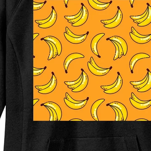 Tropical Banana Pattern Women's Fleece Hoodie