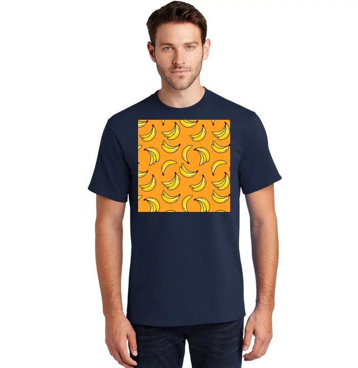 Tropical Banana Pattern Tall T-Shirt