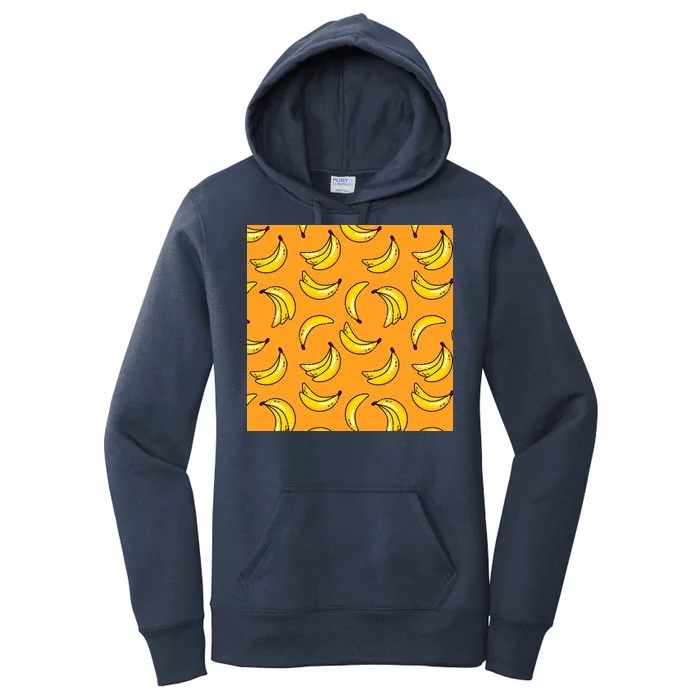 Tropical Banana Pattern Women's Pullover Hoodie