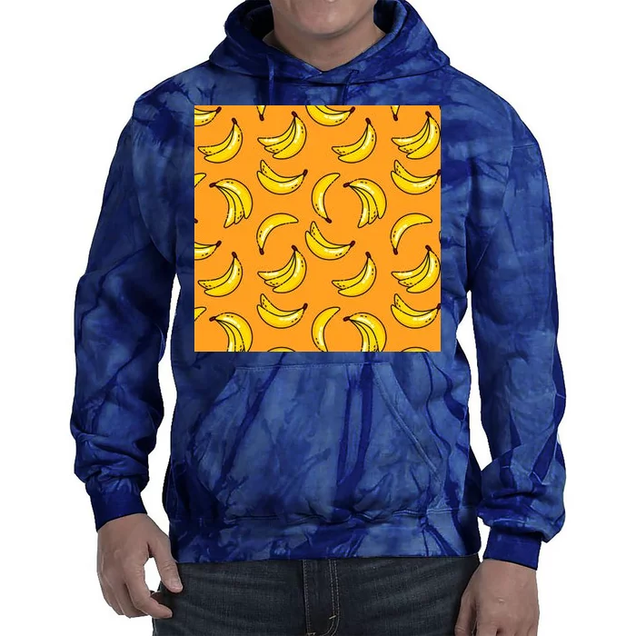 Tropical Banana Pattern Tie Dye Hoodie