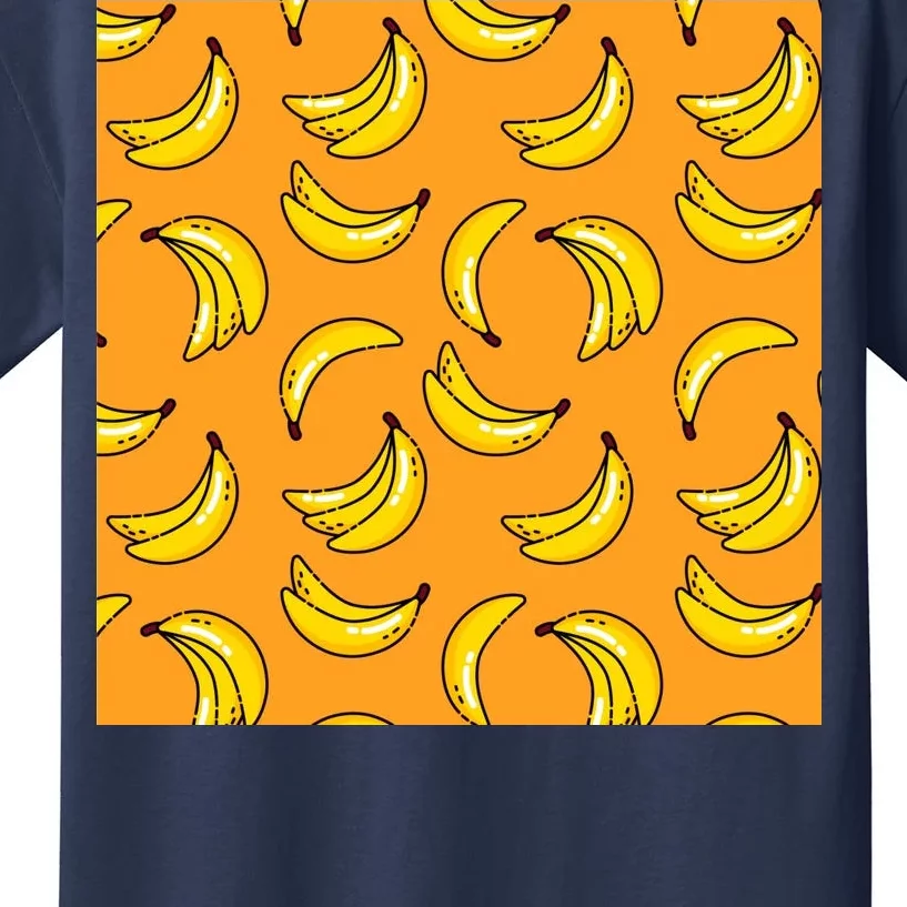 Tropical Banana Pattern Kids T-Shirt